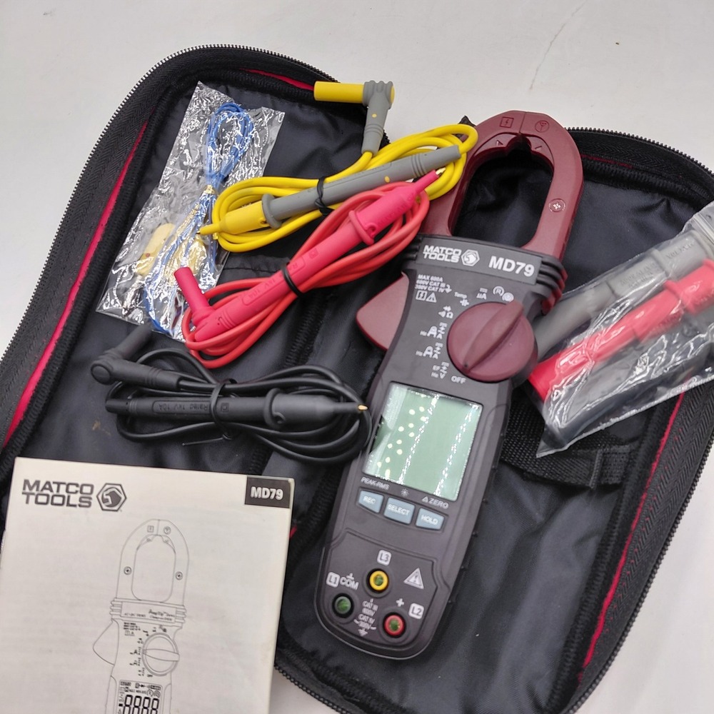 Matco Tools MD79 Diagnostic Tool Multimeter Amp Meter Case Manual Mechanic Tool